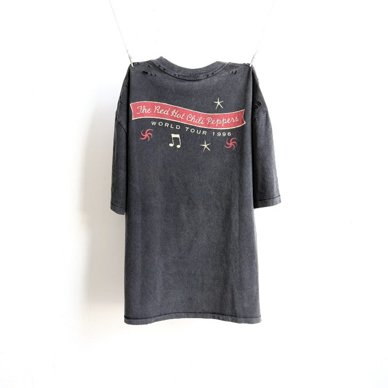 saint m t shirts s.m. red chili band collaboration graphic crewneck t-shirt