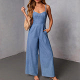 Women's pants: bestselling solid color casual overalls for amazon, ebay, independent stores, and wish - european & american style, retro vibe