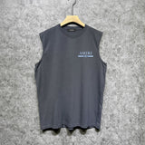 Amiri tank top with crayon horizontal stripes printing