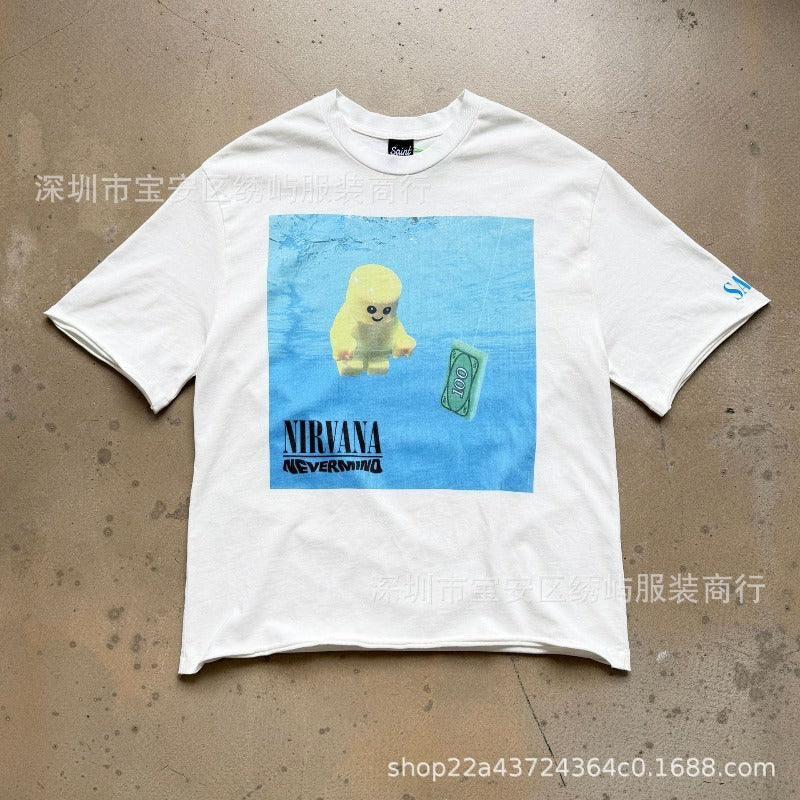 saint m t shirts s.m usd baby limited edition crew neck pullover short sleeve single piece