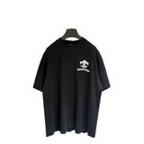 Ch hip-hop t shirts high streetch short sleeve sanskrit logoprintingloosecasualpure cotton american heavy weight short sleeve