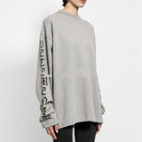 Vetements Sweater Autumn Reflective Letters Loose Long Sleeve Sweatershirt