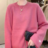 Women Knitted Pullover Loose Knitwear Autumn Winter Coat