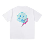 Drew house t shirt d@ew bubble pattern round neck pullover short sleeves