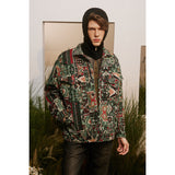 Unisex Jacket Vintage Loose Lapels Jacket Overalls