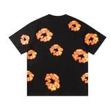 Denim Tears Outfit:T Shirt/Shorts (Separate Purchase Options) Loose Short Sleeve T-shirt Casual Shorts Suit