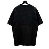 Ch hip-hop t shirts correct version ch crow summer horseshoe sanskrit cross hollow embroidered short sleeve t-shirt couple style