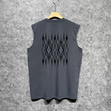 Amiri tank top retro geometric graphic printing
