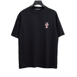 Ch hip-hop t shirts ss round neck embroider short-sleeved t-shirtch crow classic flag loosecasual american easiest for match high street