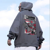 Men Hoodie Cartoon Hooded Coat Hip Hop Retro Basic Style Casual Couple Sweater