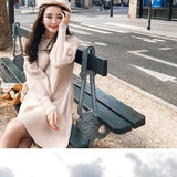 Women Maxi Dress Autumn and Winter Lantern Sleeve Knitted Dress