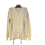 Women Knitwear Autumn and Winter Bowknot Sweater Outer Female Loose Knitted Cardigan