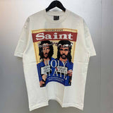 SAINT MICHAEL Vintage T Shirt Portrait Short Sleeve
