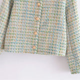 Women Woolen Coat Chanel Style Short Coat Female Autumn Winter Loose Overcoat