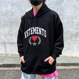 Vetements Hoodie Love Embroidered Letters Printed Hoodie