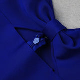 Women Evening Dress Bandage Dress Spaghetti Straps Chest Wrap Hollow out Evening Gown