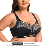 Full figure bra without wire lace