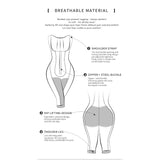 Shapewear bodysuit tightens the abdomen and lifts the buttocks