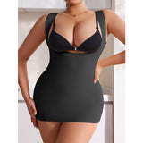 Shapewear tank top supports the chest tightens the abdomen
