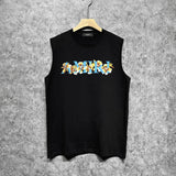 Amiri tank top floral letterprinting