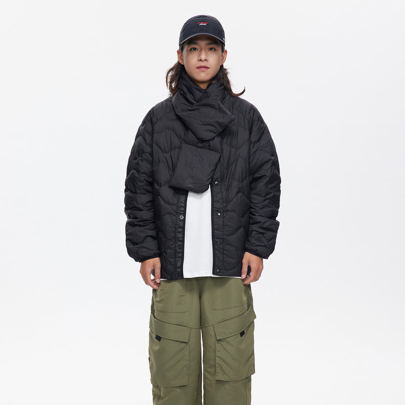 Unisex Coat Winter Neck Warmer Wave down Jacket