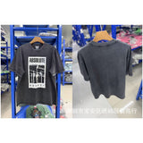 saint m t shirts s.m cartoon print crew neck pullover short sleeve top