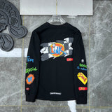 Chh Chrome Heart Long Sleeve Shirt Unisex Fashion Loose Long Sleeve Shirt