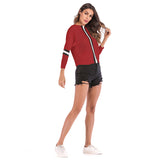 Women Knitted Sweater Autumn Long Sleeve Striped Patchwork Knitting Sweater Coat