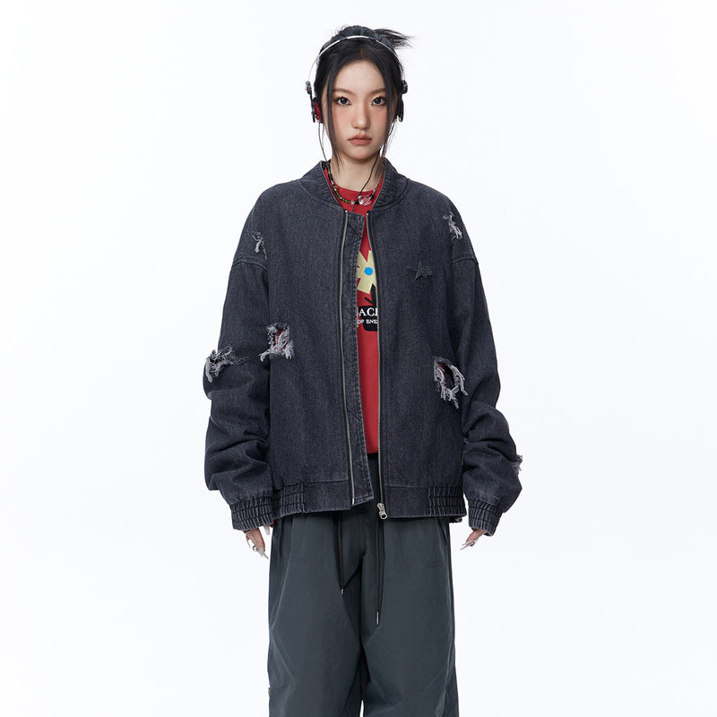 Unisex Jacket Autumn Hole Flight Suit