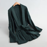 Women Cardigan Sweater Spring and Autumn Knitted Sweater Cardigan Women's Loose Knitted Coat 8t2