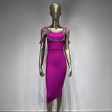 Women Dresses Bandage Dress Elegant Sling Banquet Party Dress (Ont0408)