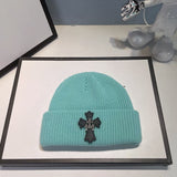 Chh Chrome Heart Beanie Vintage Cross Wool Knitted Hat