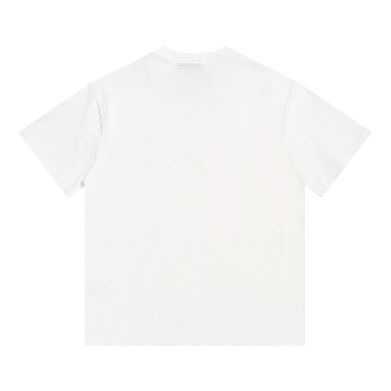 Drew house tshirt r collection d@ew coconut tree letter graphic crew neck pullover short sleeve wholesale single piece