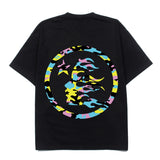 Hip-hop t-shirts: american streetwear classic letter camo print trendy casual loose short sleeve tee - summer fashion tee