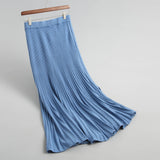 Women Knitted Skirt Split Skirt