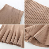 Women Knitted Skirt Knitted Slim Long Skirt Sweater