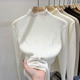 Women Knitwear Autumn and Winter Turtleneck Sweater Slim Bottoming Shirt