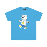 Drew house tshirt r d@ew bear graffiti graphic crew neck pullover short sleeve