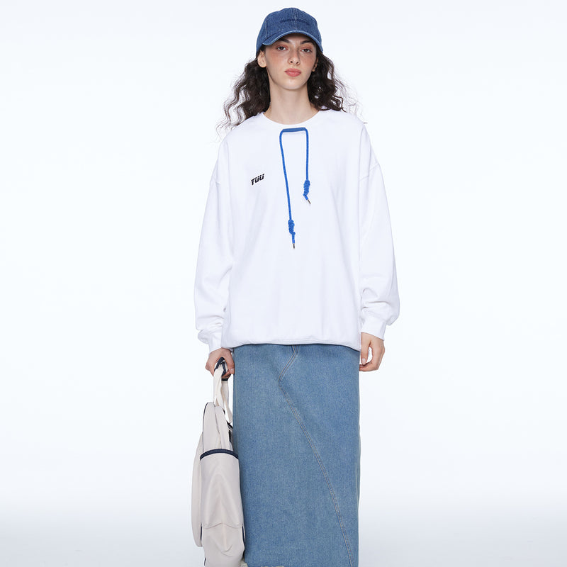 Unisex Hoodie Autumn Crew Neck Casual Loose Sweatshirt