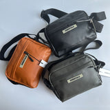 Men Casual Bags Men's Crossbody Bag Double Sided Crossbody Shoulder Bag