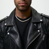 Men Motorcycle Jacket Faux Leather Motorcycle Jacket Jacket 3427/403