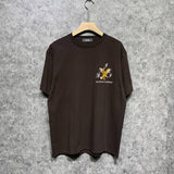 Amiri t shirts hollywood eagle printing short sleeve