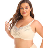 Full figure bra without wire lace