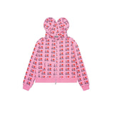 Ashley williams zipper hoodie i love mesuitheart printed outwearfleece-linedcasual sweatpants