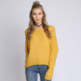 Women Knitwear Autumn round Neck Long Sleeve Loose Pullover Sweater
