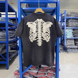 saint m t shirts s.m. skull skeleton graphic crewneck pullover short sleeve t-shirt
