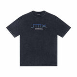 saint m t shirts s.m washed & distressed collection crew neck pullover short sleeve tee