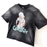 saint m t shirts s.m. virgin mary letter graphic crew neck pullover short sleeve t-shirt
