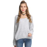 Women Knitwear Autumn round Neck Long Sleeve Loose Pullover Sweater