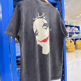 saint m t shirts s.m. butterfly ghost face graphic crew neck short sleeve t-shirt